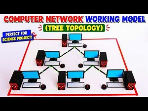 computer network working model - tree topology - computer project for exhibition - diy | howtofunda