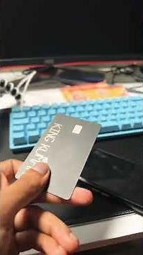 Black Metal Visa Card by cashapp