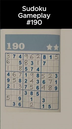 Sudoku Gameplay Medium Level | Math Tutor Edu | Sudoku 190