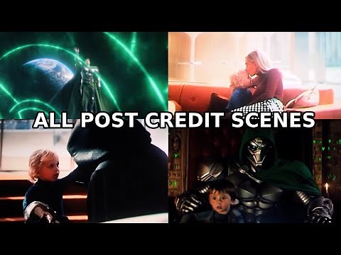 All Post Credit Scenes of Fantastic Four First Steps (2025) Marvel Studios