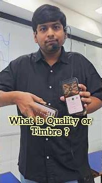 Quality of Sound, Timbre ? VD Sir #shorts