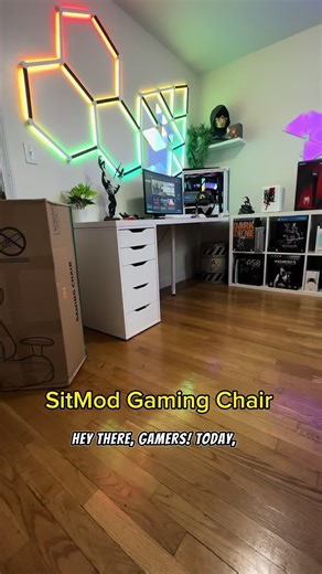 SitMod Gaming Chair With Footrest 💺 Good Choice for Gaming or Working SITMOD gaming chair is designed according to the human body structure, the seat cushion is made of soft and high-density thicken sponge filling to avoid the soreness of sedentary. Its appearance is similar to a racing seat. make this gaming chair as a perfect choice for game rooms or modern offices. Choose us, and improve your gaming or working experience! #gaming #gamingchair #chair #sitmod #videogames #videogame #setupgamer
