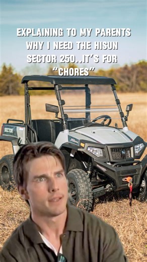 Kid POV: Help me, help you... with the Hisun Sector 250. It's for 'chores' and more (but don't tell them that). 😉#HisunMotors #Sector250 #work #chores #fun #KidAdventure #ChoreHelper | HISUN Motors Corp., USA