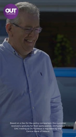 OUTsurance Ireland on Instagram: "When we say 'Real People, Unreal Savings' - we mean it! All the faces you see in our TV ads belong to genuine OUTsurance customers who want to share their stories with us. Check out some funny behind the scenes OUT-takes from when we met our customers to hear their stories! See more from our customer reviews here, via the link in our bio. #behindthescenes #OUTtakes #OUTsurance #TVads #funny #bloopers #ad #ireland #foryou"