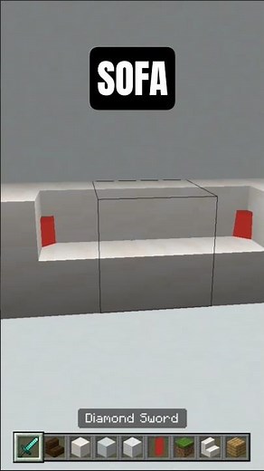HOW TO BUILD SOFA IN MINECRAFT