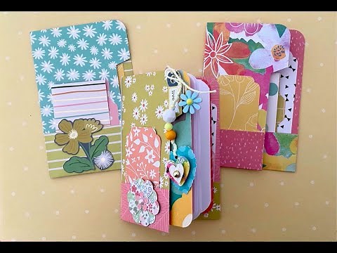 ✂️ 6x6 Paper Idea ✂️ Cute Mini File Folder w/ Pockets | EASY Tutorial | NEW Etsy Listings