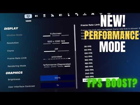 Legacy vs NEW Performance Mode in Fortnite - Real FPS Difference?