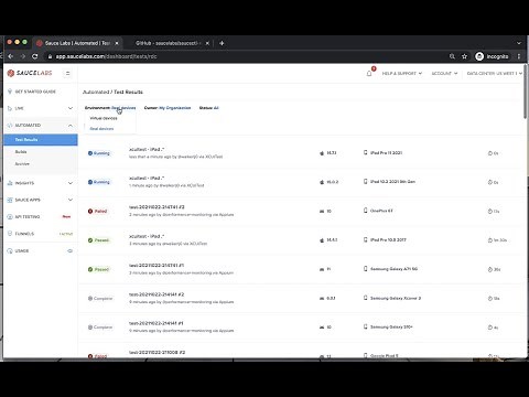 Run XCUI Tests on Sauce Labs