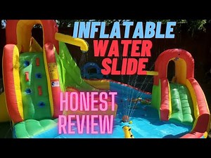 Inflatable water slide| bounce house review (unboxing)