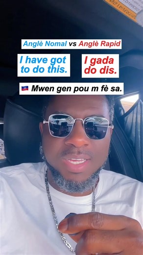 Normal English vs Fast English 🇺🇸 | Anglè Nomal vs Anglè Rapid 🇭🇹 #shorts #learnenglish