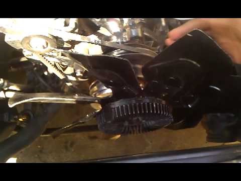How to remove a clutch fan from a small block 350