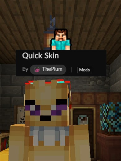 quick skin mini mod review (link: https://www.curseforge.com/minecraft/mc-mods/quick-skin) #minecraft #minecraftjava #minecraftmods