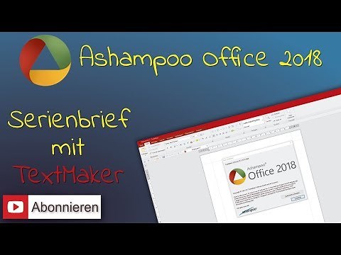 Ashampoo® Office 2018: TextMaker - Serienbrief