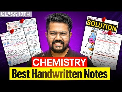 Solutions Chemistry Class 12 Handwritten Notes | Bharat Panchal | Boards 2027