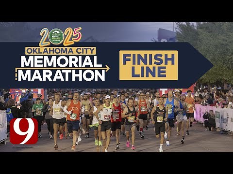 🎥 LIVE: Oklahoma City Memorial Marathon Finish Line — Brought to you by News 9 🏁