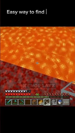 Easy way to find diamonds in nether | #minecraft #marriageproposals