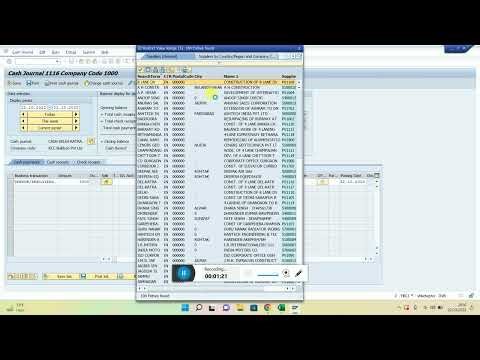 Cash Entry T Code FBCJ