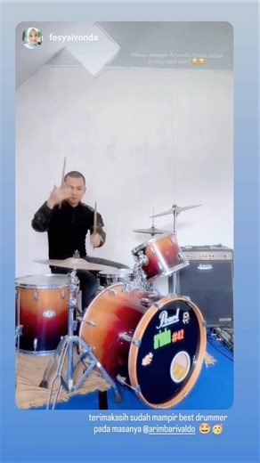 best drummer pada masanya, terimakasih sudah mampir kestudio musik band nvic.arena lubuklinggau