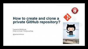 How to create a private GitHub repository example