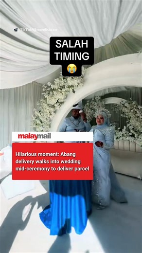 15K views · 76 reactions | A surprise guest no one expected! This delivery rider showed up mid-wedding to drop off a parcel, turning the moment unexpectedly hilarious. | Malay Mail | Facebook