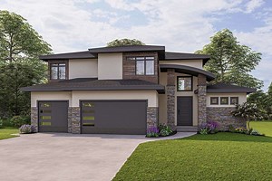 Contemporary Plan - 3,795 Square Feet, 5 Bedrooms, 3.5 Bathrooms | Floor Plan #8768-00011 | America's Best House Plans