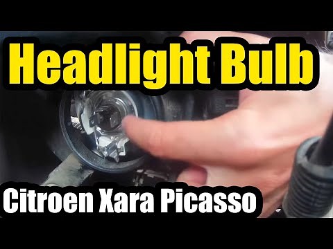 How to Replace Headlight Bulbs - Citroen Xsara Picasso (Complete Guide)