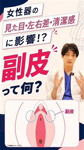 陰核付近の副皮って何？皮のたるみを東大卒医師が解説