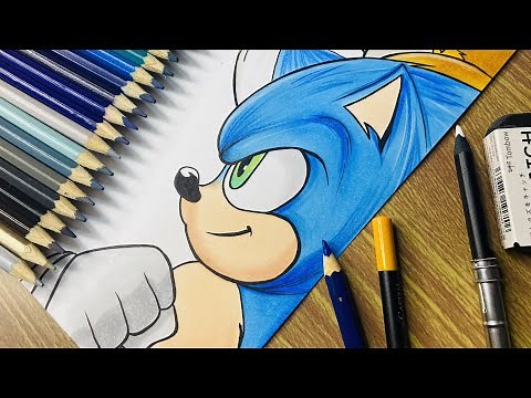 Como Desenhar o Sonic - SONIC 2 - Passo a passo