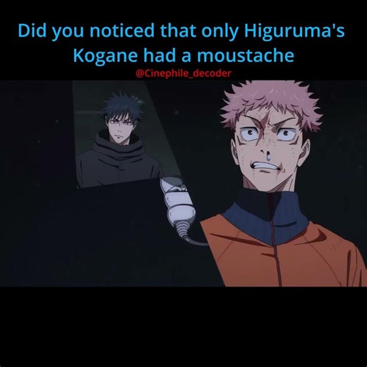 Only higuruma's Kogane had a moustache #jujutsukaisen #anime #higuruma #details #facts