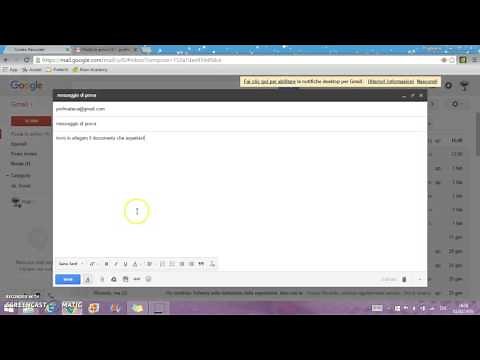 allegare un documento alla mail