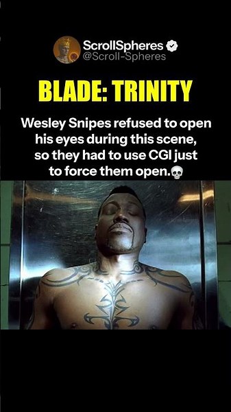 Wesley Snipes Eyes Were CGI - Blade Trinity