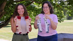 5K views · 37 reactions | Meet the designers behind your new favorite socks. 罹李 This year’s limited-edition Hokie socks were designed by Virginia Tech students Mikaela Saint Hilaire and Mia Jimenez. Their designs take inspiration from campus favorites – such as buildings on campus and Lane Stadium. Time is running out to claim yours! ➡️ give.vt.edu/socksvt | Virginia Tech | Facebook