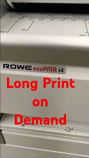 LONG PRINT on ROWE EcoPrint i4 #shorts #rowe