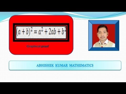 (a + b)2 = a2 + 2ab + b2 graphical proof//by-A.K SiR