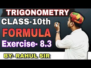 Class 10 Maths | Trigonometry 8.3 Full Solution + Formulas | "Quick Revision Trigonometry Formula