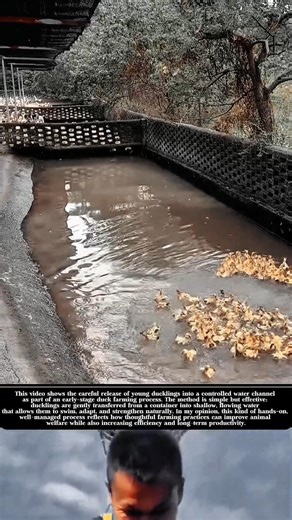 Releasing Ducklings into Water for Healthy Growth! #shorts