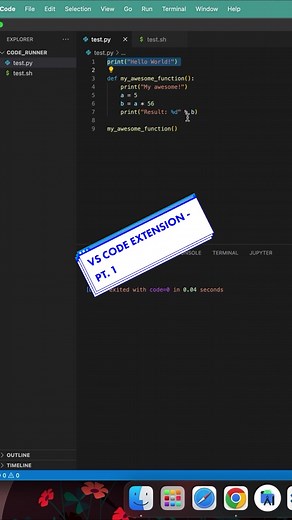 VS Code Extension: Code Runner #computerscience #informatica #visualstudio #visualstudiocode #developer #development #productivity #coding #codinglife #codingtiktok #fyp #fypシ #imparacontiktok #informatica📱💻🖱 #informaticabasica #informaticaeducacional