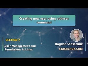 Mind Luster - Learn Linux Tutorial 46 Creating new user using adduser command