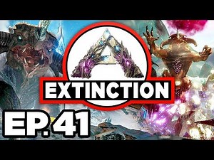 ARK: Extinction Ep.41 - UPGRADED MEK CRAFT, FOREST TITAN CAVE DINOSAURS! (Modded Dinosaurs Gameplay)