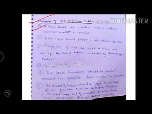 Principles and features of OSI model - lecture 13/ computer network