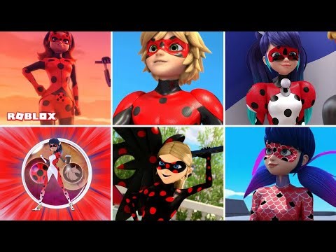 🐞ALL THE TRANSFORMATIONS USING THE LADYBUG MIRACULOUS!! (Miraculous RP) - Roblox