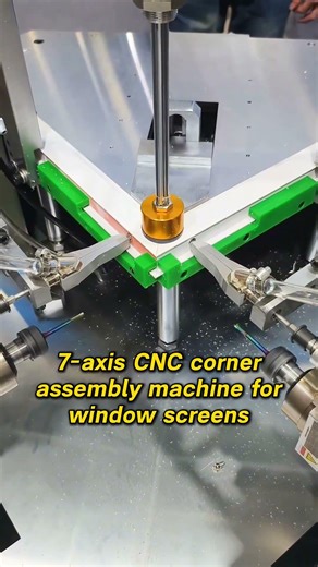 7-axis CNC corner assembly machine for window screens Window screen frame corner connecting machine