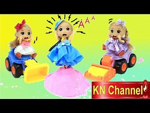 BÚP BÊ CHIBI CHƠI CÁT ĐỘNG LỰC VUI NHỘN | ĐỒ CHƠI XE