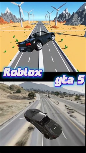 ​GTA 5 vs Roblox: The Cleanest Landing 🧱🚗