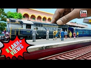 Indian Model Train HO Scale Train | BEML Model Train Running On Layout | KJM WDM2 | Train videos