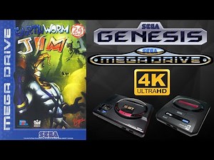 Earthworm Jim [SEGA GENESIS/MEGA DRIVE] Gameplay Walkthrough FULL GAME [4K60ᶠᵖˢ🔴]