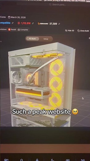 SOMEONE MADE A BETTER PCPARTPICKER 🙏 #pcbuild #pcmasterrace #setup #tech #pcgaming