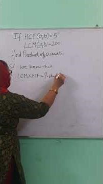 😄🎵🎈How to find product of two numbers when lcm and hcf❓️#MATHEMATICS# prime factorization