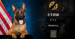 Community gathers to remember fallen K-9 Deputy Jinx