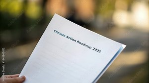 Net Zero Climate Goal 2025 Concept. Climate Action Roadmap 2025 Strategies for Achieving Net Zero, Emphasizing Sustainability and Environmental